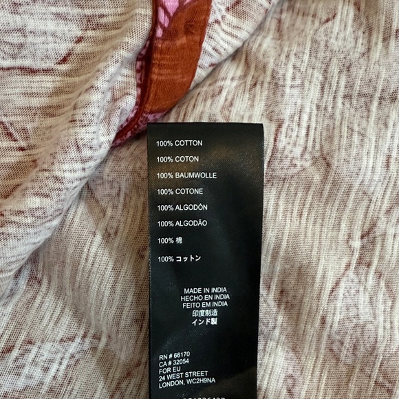 Anthropologie Elegant Floral Women's Blouse - Rust and Pink Size Small - Picture 9 of 11